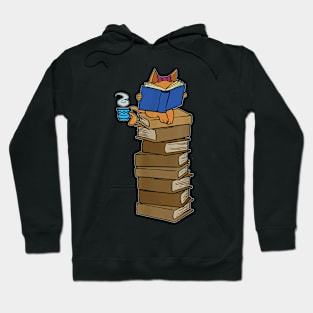 Books And Cats   Gift For Book Lovers & Cat Owners Hoodie